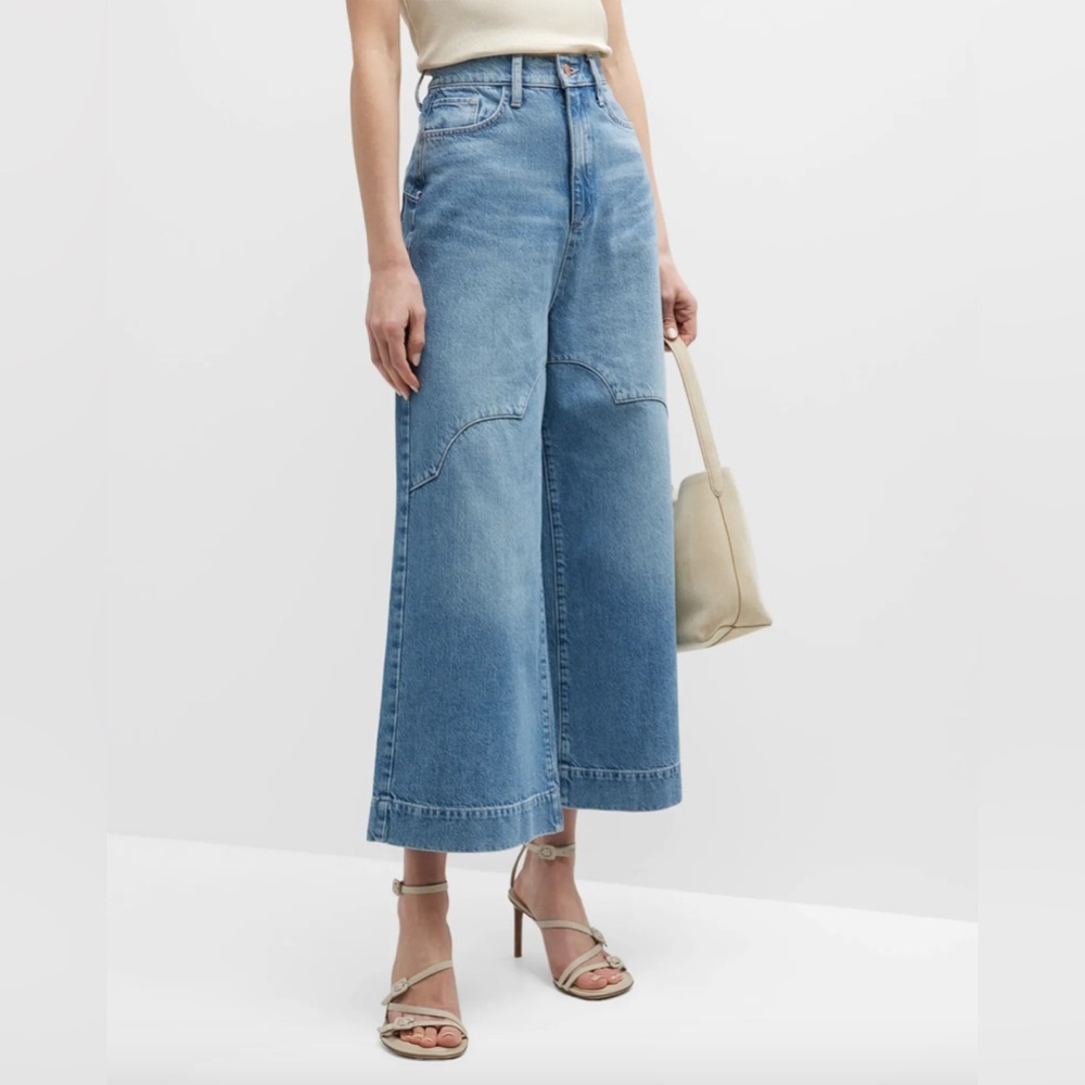 Triarchy - Ms. Ava Cloud Stitch High Rise Barrel Leg Jeans 100% Cotton (Size 28)